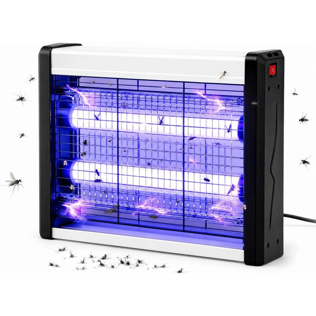 Insektenvernichter elektrisch – Mückenlampe mit UV-Licht – Mückenfalle & Fliegenfalle für effektive Mückenabwehr gegen Insekten (Eckig)