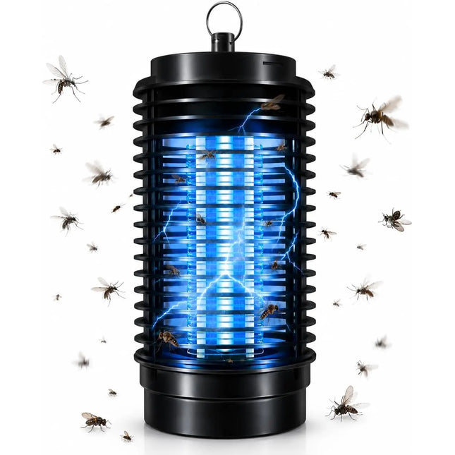 Insektenvernichter elektrisch – Mückenlampe mit UV-Licht – Mückenfalle & Fliegenfalle für effektive Mückenabwehr gegen Insekten (Rund)