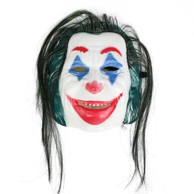 Joker Maske als Kostüm Accessoire für Damen & Herren, Kinder & Erwachsene an Halloween & Fasching & Karneval