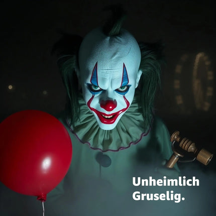 Joker Maske als Kostüm Accessoire für Damen & Herren, Kinder & Erwachsene an Halloween & Fasching & Karneval