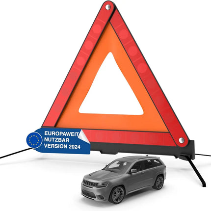 KFZ Warndreieck rot, Dreieck Pannendreieck Auto Triangle für Unfall & Pannen