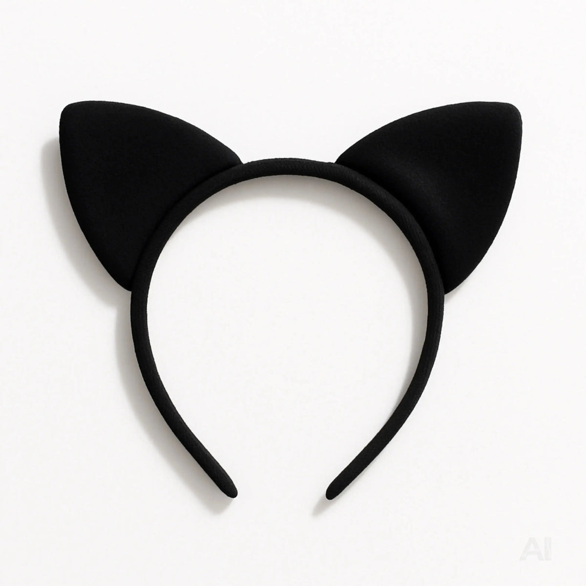 Katzen Haarreif Ohren Kostüm Catwomen für Damen – schwarz Haarband für Fasching & Karneval – Haarband Katzenohren für Erwachsene & Kinder