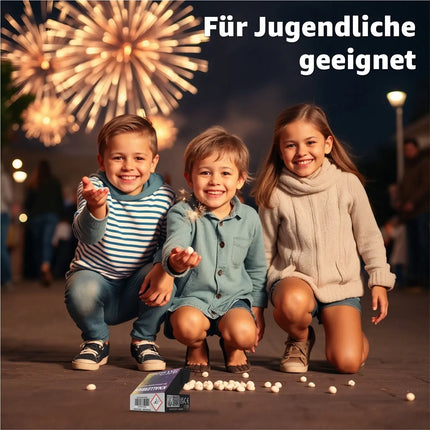 Knallerbsen - Fun Snaps Jugendfeuerwerk Silvester Feuerwerk Kat. F1 Display