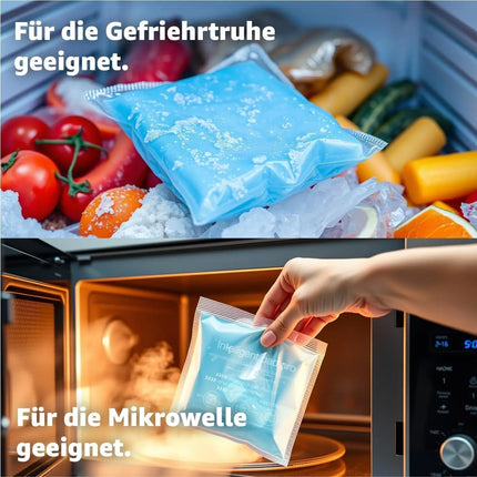 Kompresse Set Blau - Kühlpack Kühlkompresse Warmkompresse Kühlpad Blau- Kaltkompresse - Kompresse Gelkissen