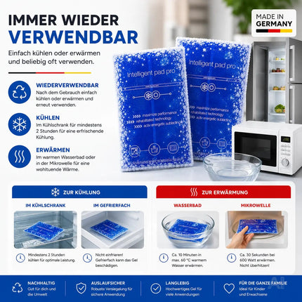 Kompresse Set Blau - Kühlpack Kühlkompresse Warmkompresse Kühlpad Blau- Kaltkompresse – Detailansicht 5