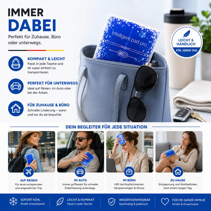 Kompresse Set Blau - Kühlpack Kühlkompresse Warmkompresse Kühlpad Blau- Kaltkompresse - Kompresse Gelkissen