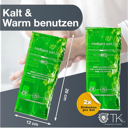 Kompresse Set Grün - Kühlpacks Kühlkompressen Warmkompressen Kühlpads Grün - Kaltkompresse - Kompresse Gelkissen -