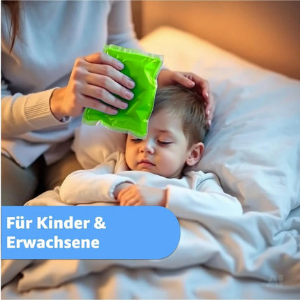Kompresse Set Grün - Kühlpacks Kühlkompressen Warmkompressen Kühlpads Grün – Detailansicht 4