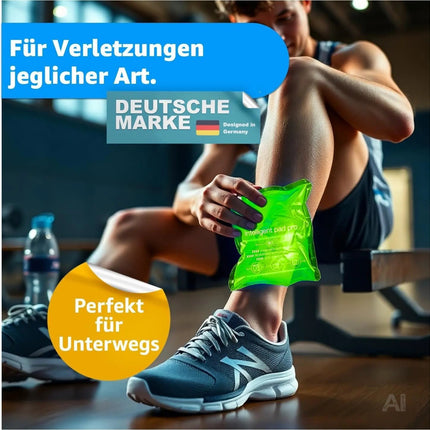 Kompresse Set Grün - Kühlpacks Kühlkompressen Warmkompressen Kühlpads Grün – Detailansicht 7