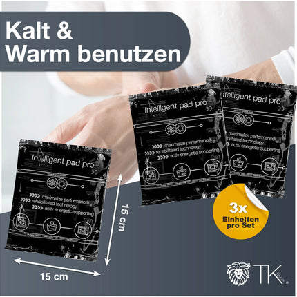 Kompresse Set Schwarz - Kühlpad Kühlkompresse Warmkompresse Kühlpad Schwarz - Kaltkompresse - Kompresse Gelkissen