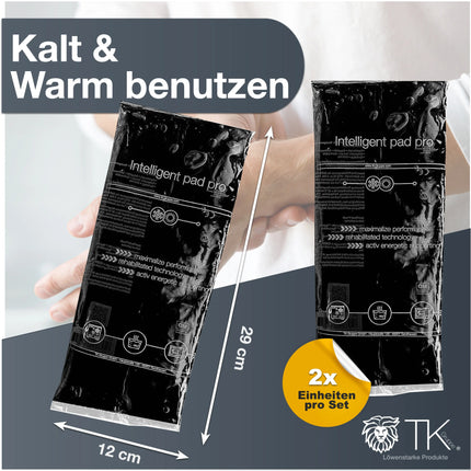 Kompresse Set Schwarz - Kühlpad Kühlkompresse Warmkompresse Kühlpad Schwarz - Kaltkompresse - Kompresse Gelkissen