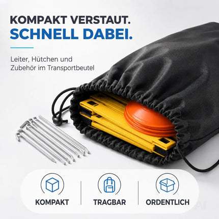 Koordinationsleiter Fußball 6 m - Fußball Trainingszubehör mit 10x Hütchen - Training – Detailansicht 5