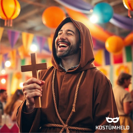 Kreuz Anhänger Kruzifix – Christliches Accessoire für Fasching, Karneval & Mottopartys