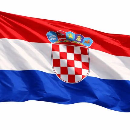 Kroatien Flagge 90x150 cm – WM 2026 Fahne Fanartikel aus strapazierfähigem Polyester