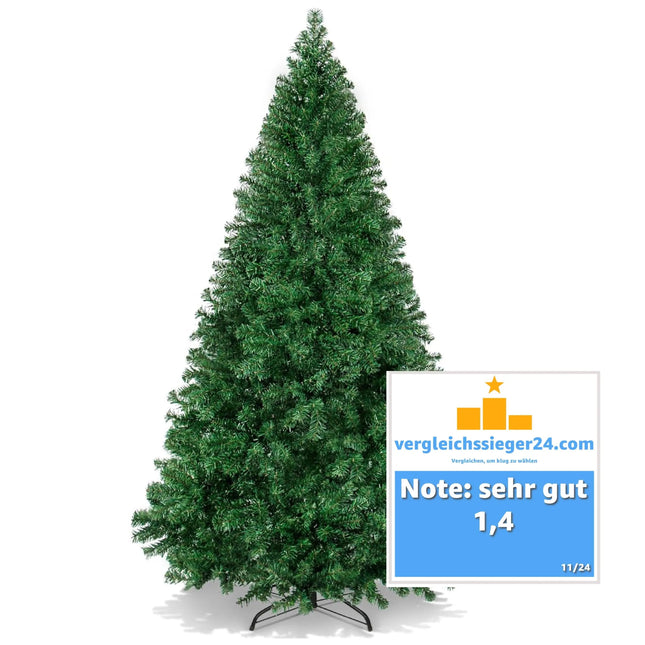 Künstlicher Weihnachtsbaum Tannenbaum grün künstlich 180 cm täuschend naturgetreuer Tannenbaum (PREMIUM)