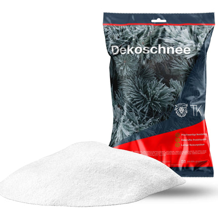 Kunstschnee Dekoschnee täuschend echt & weich - ca. 1000 ml fluffiger Schnee - glitzernder Streuschnee