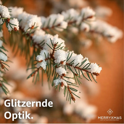 Kunstschnee - täuschend echt - flauschig & glitzernd Schnee für Dekoration an Weihnachten - Dekoschnee - TK Gruppe® Offizieller Onlineshop