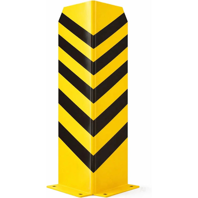 Lagerschutz Eckschutz 80 cm Stahl – Rammschutz Winkel & Anfahrschutz für Regale, Hochregale