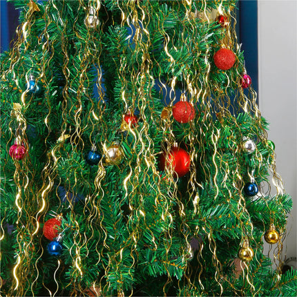 Lametta Gold - Stanniol Metal Technology - täuschend echt - als Deko Dekoration zu Weihnachten