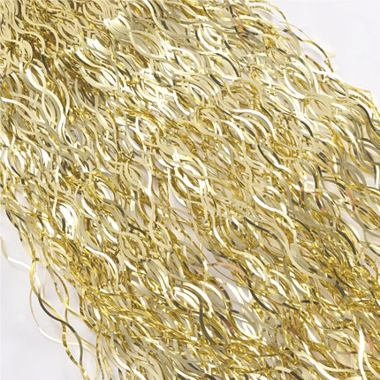 Lametta Gold - Stanniol Metal Technology - täuschend echt - als Deko Dekoration zu Weihnachten