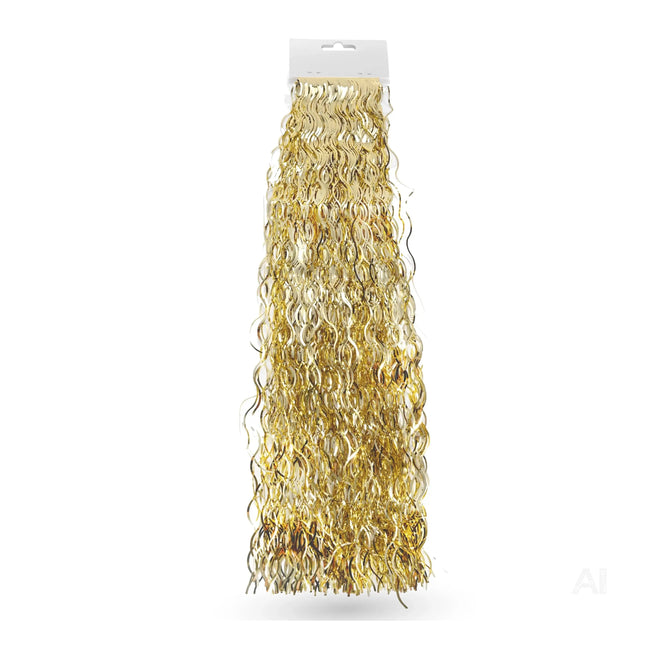 Lametta Gold - Stanniol Metal Technology - täuschend echt - als Deko Dekoration zu Weihnachten