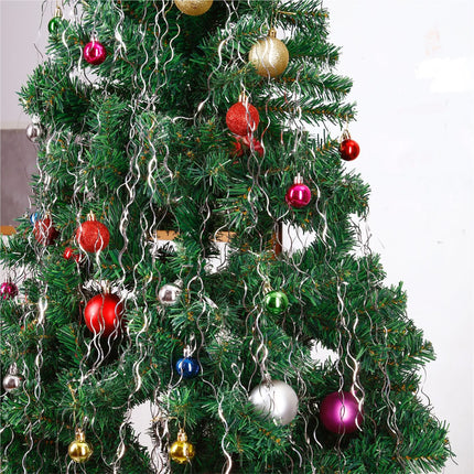 Lametta für Advent & Weihnachten als Deko & Dekoration für Weihnachtsbaum & Tannenbaum (Silber)