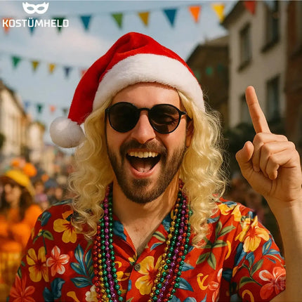 Langhaarperücke Perücke Wig (Blonde) – 70er & 80er Jahre – für Fasching & Karneval