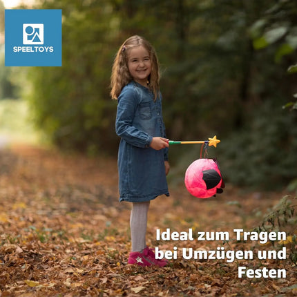 Laternenstab Stern für Laterne für AA Batterien - Elektrische Laterne für - Kinder & Erwachsene - Halloween & St. Martin