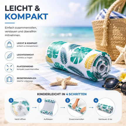 Luftmatratze Pool aufblasbar – Wasserhängematte & Schwimmkissen für Pool, Strand & See – Wasserspielzeug für Erwachsene & Kinder (Schwimmende Hängematte grün)