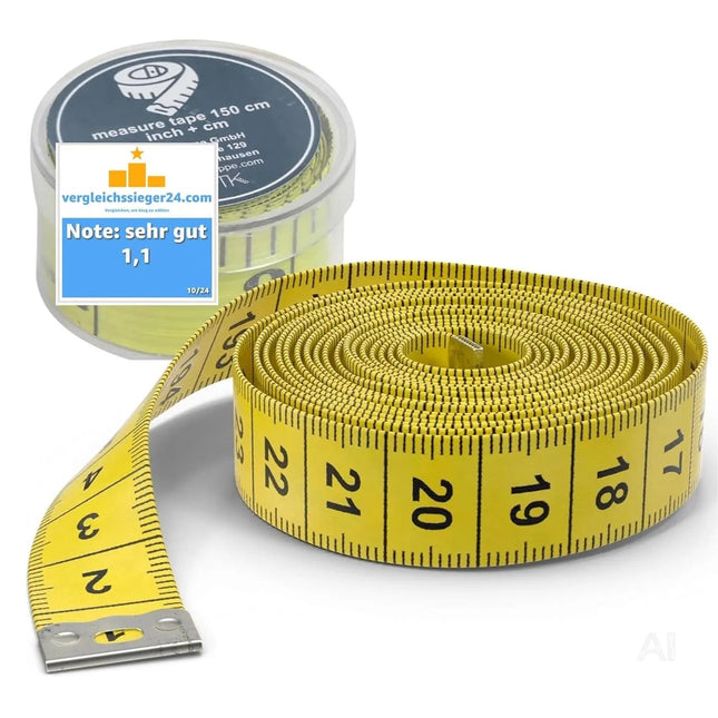 Maßband Maßband 2 in 1 - Maßband cm + INCH Schneidermaßband 150 cm