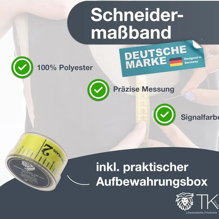 Maßband 20x Massband 2 in 1 - Maßband cm + INCH Schneidermaßband 150 cm