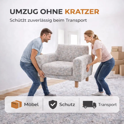 Malervlies Abdeckvlies 50 x 1m – 180g/m² Schutzvlies mit Anti-Rutsch Beschichtung – Bodenschutz & Möbelschutz für Umzug, Renovierung und Baustelle