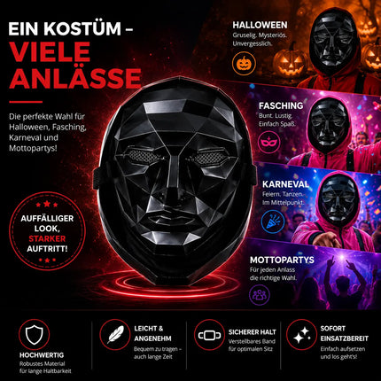 Maske Boss Squid Game Maske für Halloween, Fasching & Karneval