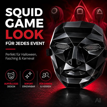 Maske Boss Squid Game Maske für Halloween, Fasching & Karneval