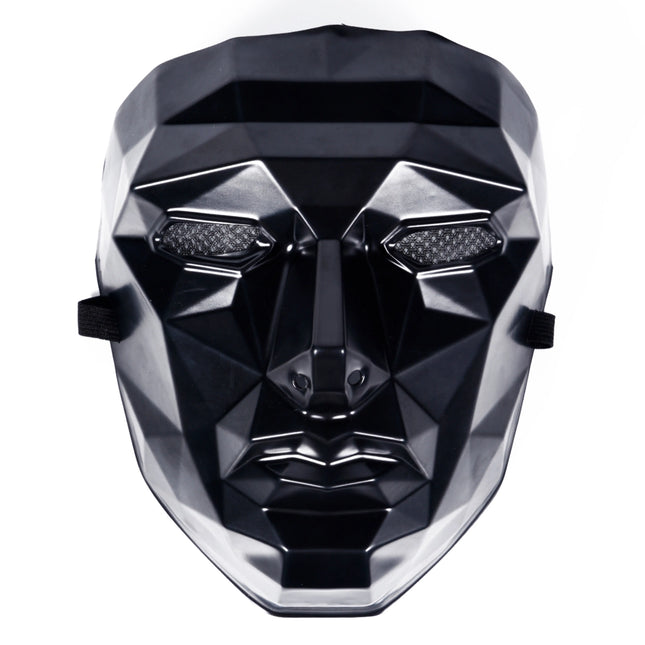 Maske Viereck Squid Game + 1x Spielkarte für Halloween, Fasching & Karneval