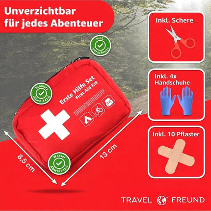 Mini Erste Hilfe Set Verbandskasten - klein & handlich Reiseapotheke