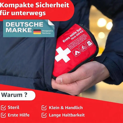 Mini Erste Hilfe Set Verbandskasten - klein & handlich Reiseapotheke