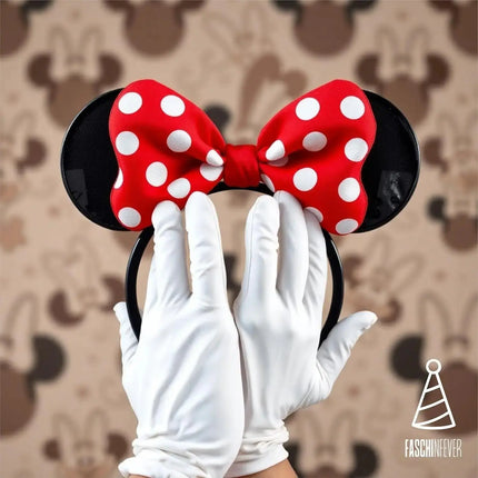 2 in 1 Maus-Ohren Haarreif – Klassisches Kostümaccessoire für Fasching, Karneval & Themenlooks
