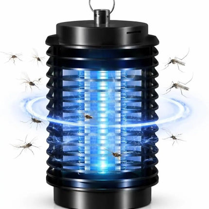 Mückenlampe elektrisch – Insektenvernichter mit UV-Licht – Fliegenfalle & Mückenfalle für effektiven Moskitoschutz (Rund)