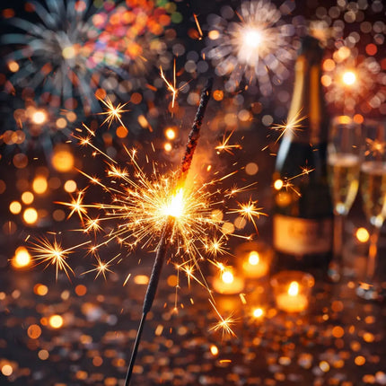 Neujahrs-Feuerwerk 2026 – vielseitiges Partyset mit Feuerwerksartikeln für stimmungsvolle Silvesterfeiern - Set mit 165 Teilen (Pyro Mix)