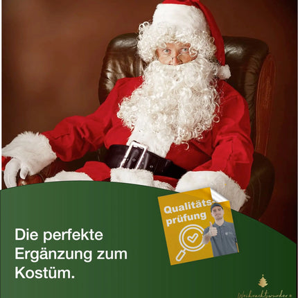 Nikolausbrille Kostümbrille Weihnachten Weihnachtsmannbrille Nickelbrille Brille Nikolaus rund für Nikolauskostüm