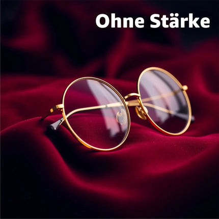 Nikolausbrille Kostümbrille Weihnachten Weihnachtsmannbrille Nickelbrille Brille Nikolaus rund für Nikolauskostüm