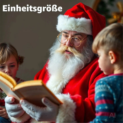 Nikolausbrille rund - Nikolaus Accessoire für Weihnachten – Detailansicht 6