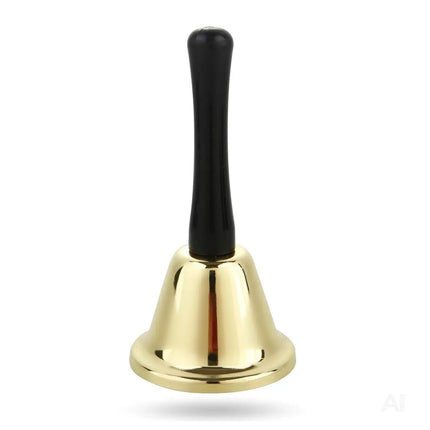 Nikolausglocke - Weihnachtsmannkostüm Accessoire - Weihnachtsglocke Gold