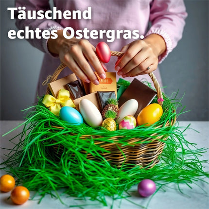 Ostergras Gras grün zur Deko an Ostern - Dekoration Schmücken klassisch z.b mit Ostereier, Osternest