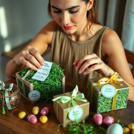 Ostergras Gras grün zur Deko an Ostern - Dekoration Schmücken klassisch z.b mit Ostereier, Osternest
