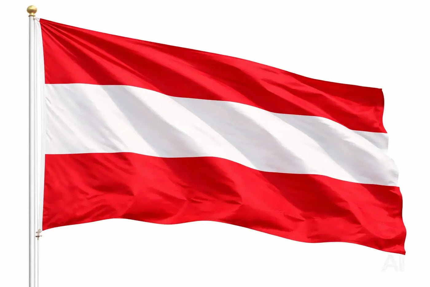 Österreich Flagge 90x150 cm – WM 2026 Weltmeisterschaft Fahne Fanartikel aus strapazierfähigem Polyester mit Metallösen