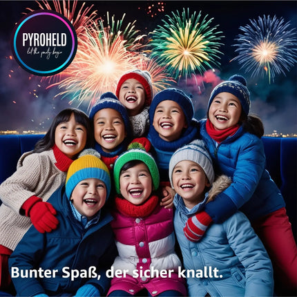 PYROHELD Party Schampus Popper 20er Set - Bunte Schampusknaller für Silvester & Feiern, Kategorie F1, geeignet für Jugendliche & Kinder, Tischdeko-Highlight 2025