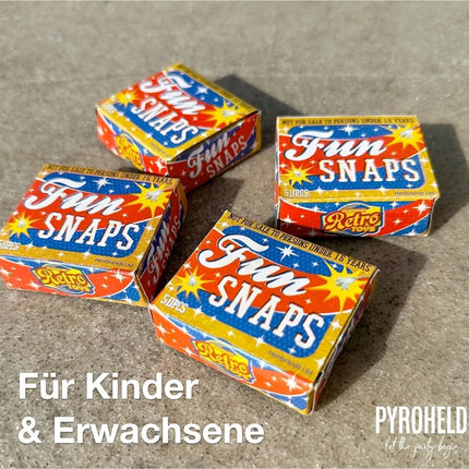 PYROHELD let the party begin 500x Fun Snaps - Knallteufeln & Knallerbsen - Ideal für Jugendliche und Kinder Jugendfeuerwerk für Silvester (500x)