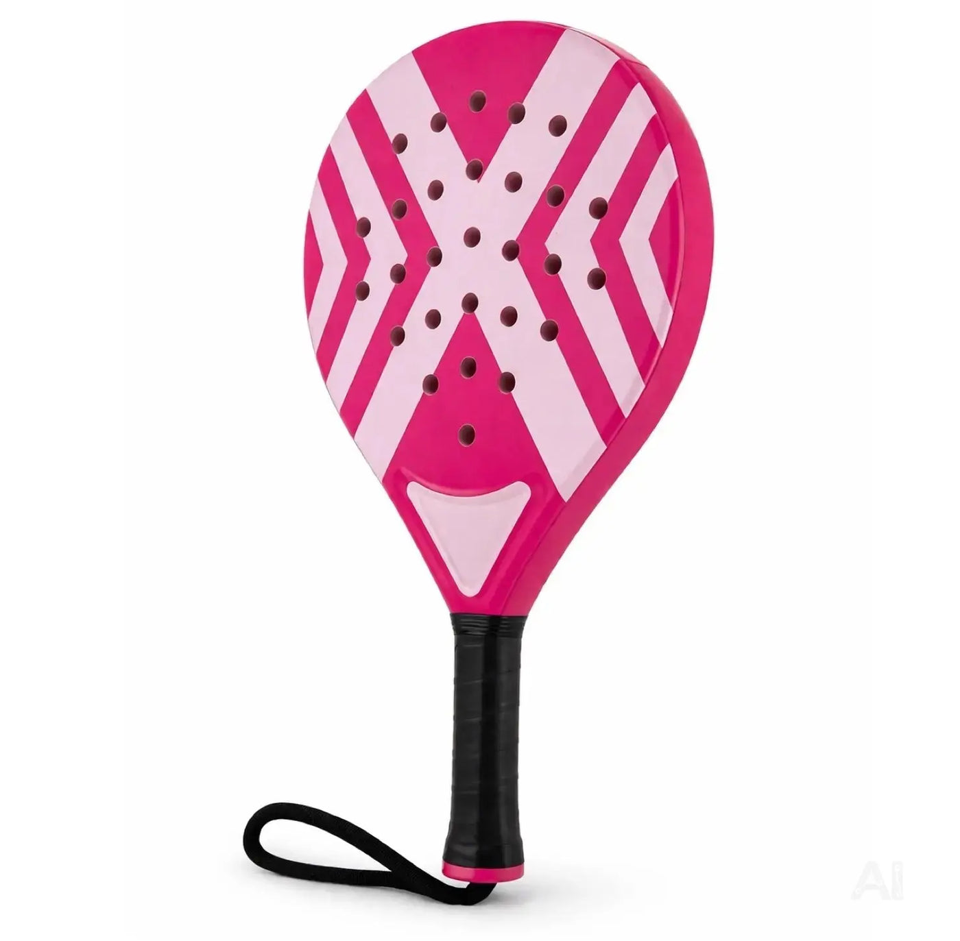 Padel Schläger Padelschläger Set für Anfänger & Fortgeschrittene – Tennis Schläger Erwachsene Profi Racket (Pink)
